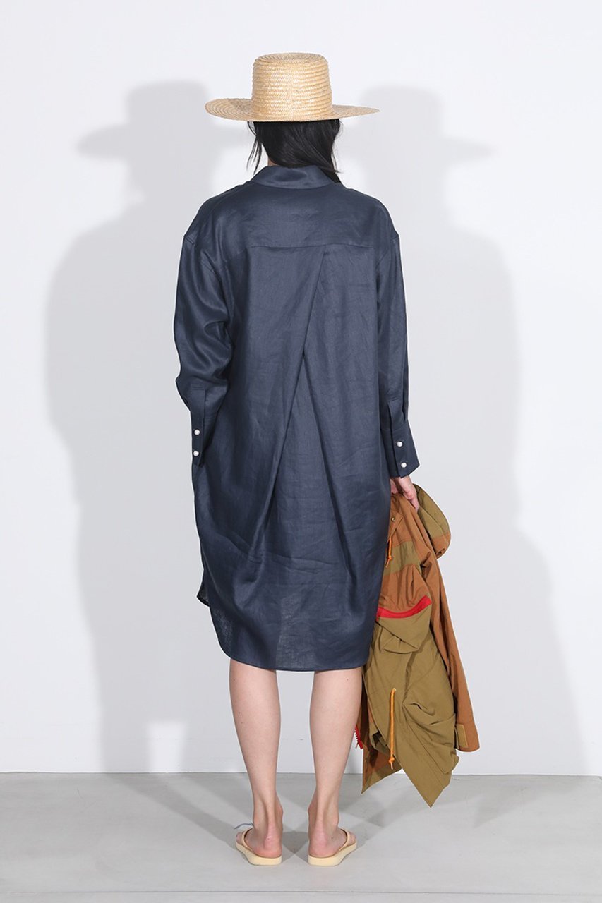 【マディソンブルー/MADISONBLUE】のOVERSIZED SPLIT TUCK OP LINEN リネンオーバーサイズタックワンピース 人気、トレンドファッション・服の通販 founy(ファニー) 　ファッション　Fashion　レディースファッション　Fashion for Women　ワンピース　Dresses　チュニック　Tunic Tops & Dresses　チュニック　Tunic, Long Top　リネン　Linen, Linen Fabric　再入荷　Restock / Back in Stock　羽織　Haori, Light Jacket　other-7|ID: prp329100004926638 ipo3291000000036966815