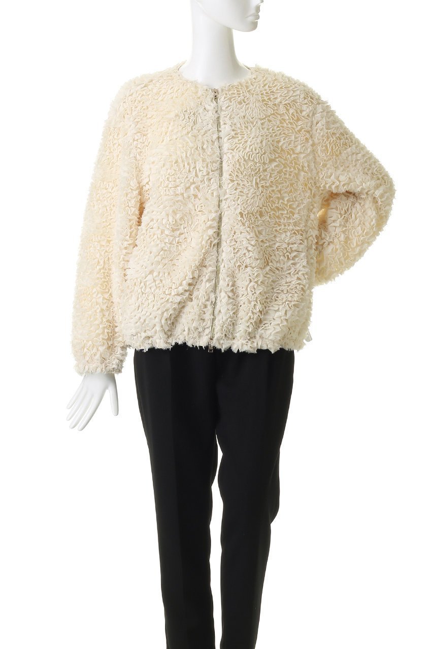 【ヘルノ/HERNO】のフリル ノーカラーブルゾン 人気、トレンドファッション・服の通販 founy(ファニー) 　ファッション　Fashion　レディースファッション　Fashion for Women　アウター　Coat / Outerwear Collection　レディースジャケット・軽アウター　Jackets　ブルゾンジャケット・スポーティアウター　Blouson Jackets　ジャケット　Jacket, Outerwear　ジョーゼット　Georgette, Semi-Sheer Fabric　フリル　Frill, Ruffle　ブルゾン　Blouson, Bomber Jacket　other-2|ID: prp329100004926648 ipo3291000000036966895