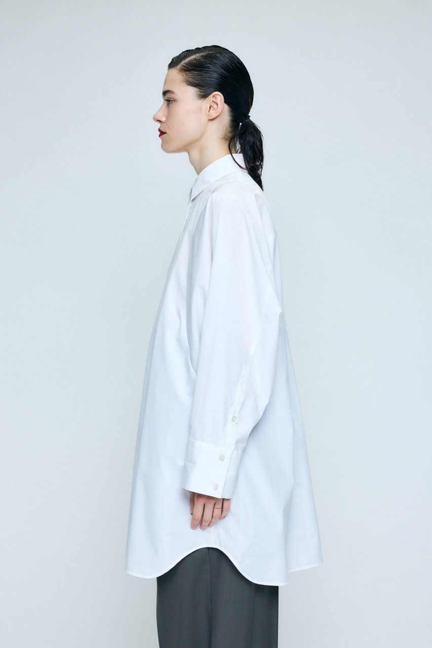 【エンフォルド/ENFOLD】のSHAPE LONG-SHIRT 人気、トレンドファッション・服の通販 founy(ファニー) 　ファッション　Fashion　レディースファッション　Fashion for Women　トップス・カットソー　Cut & Sew Tops　シャツ・ブラウス・オフィスカジュアル　Elegant Blouses & Button-Ups　シェイプ　Shape, Slim Fit　ショルダー　Shoulder, Shoulder Strap　スリーブ　Sleeve, Long Sleeve / Short Sleeve　リラックス　Relax, Relaxed Fit　ルーズ　Loose, Oversized　ロング　Long, Long-Length　ワイド　Wide, Wide Fit　other-7|ID: prp329100004926671 ipo3291000000036967060