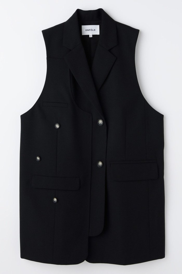 【エンフォルド/ENFOLD】のDOUBLE SUIT VEST インテリア・キッズ・メンズ・レディースファッション・服の通販 founy(ファニー) https://founy.com/ ファッション Fashion レディースファッション Fashion for Women アウター Coat / Outerwear Collection レディースジャケット・軽アウター Jackets ジャケット Jacket, Outerwear スーツ Suit, Formalwear ベスト Vest, Waistcoat ベーシック Basic, Essential ロング Long, Long-Length |ID: prp329100004926672 ipo3291000000036967062