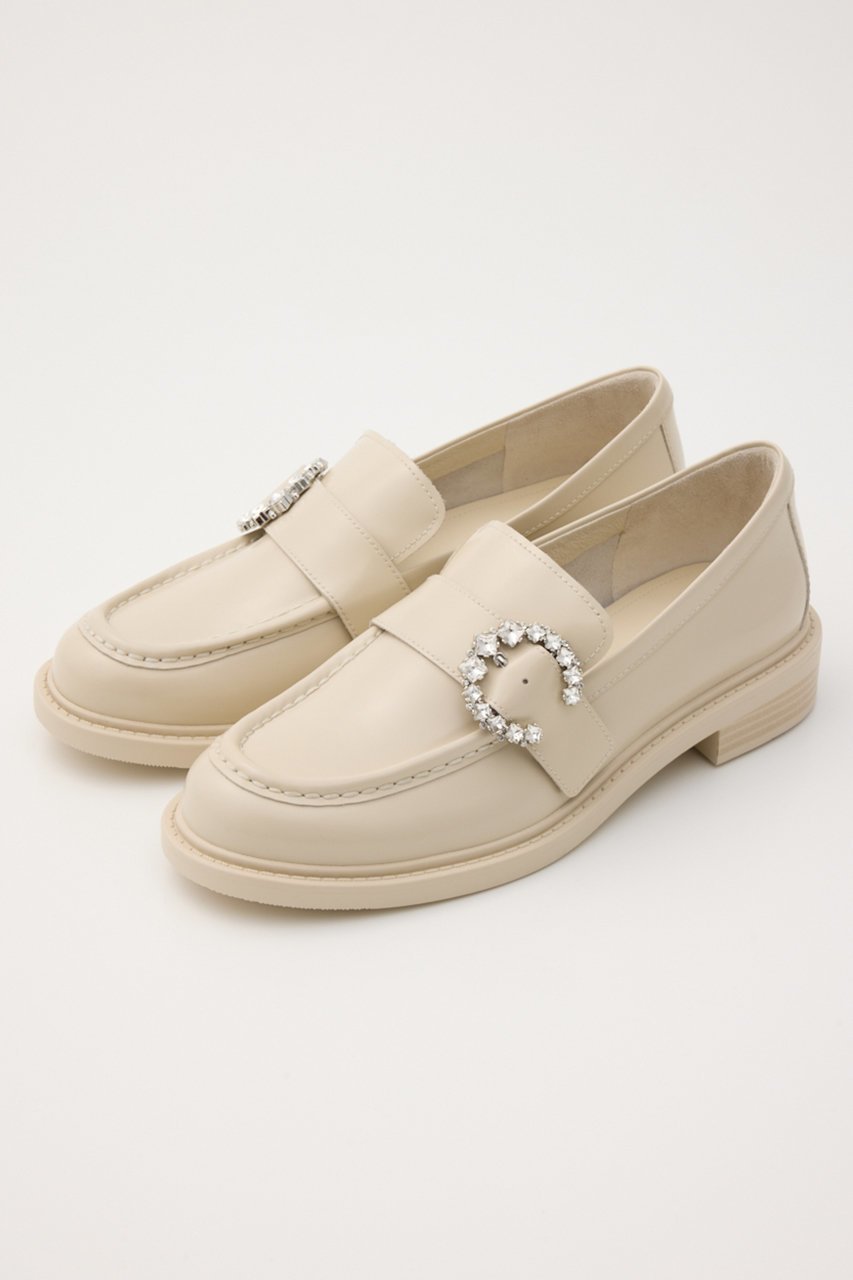 【スタッカート/STACCATO】のムーンソフトライトローファー インテリア・キッズ・メンズ・レディースファッション・服の通販 founy(ファニー) 　ファッション　Fashion　レディースファッション　Fashion for Women　エレガント 上品　Elegant　シューズ　Shoes, Footwear　ストーン　Stone, Gem-Like　フラット　Flat, Flat Shoes　エクリュ|ID: prp329100004926675 ipo3291000000036967092