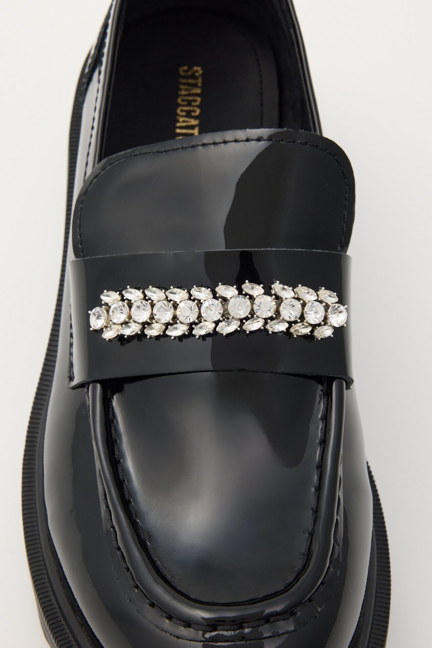 【スタッカート/STACCATO】のビジューストーンタンクソールローファー 人気、トレンドファッション・服の通販 founy(ファニー) 　ファッション　Fashion　レディースファッション　Fashion for Women　エレガント 上品　Elegant　シューズ　Shoes, Footwear　ストーン　Stone, Gem-Like　フラット　Flat, Flat Shoes　人気　Popular, Best Seller　軽量　Lightweight, Ultra Light　other-8|ID: prp329100004926676 ipo3291000000036967108