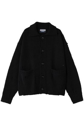【メゾンスペシャル/MAISON SPECIAL】の【UNISEX】襟付きダメージニット カーディガン 人気、トレンドファッション・服の通販 founy(ファニー) ファッション Fashion レディースファッション Fashion for Women トップス・カットソー Cut & Sew Tops ニット Knit Tops & Sweaters カーディガン・羽織り Layered Style Cardigans ユニセックス Unisex, Genderless カーディガン Cardigan, Knitwear ダメージ Distressed, Destroyed |ID:prp329100004926678