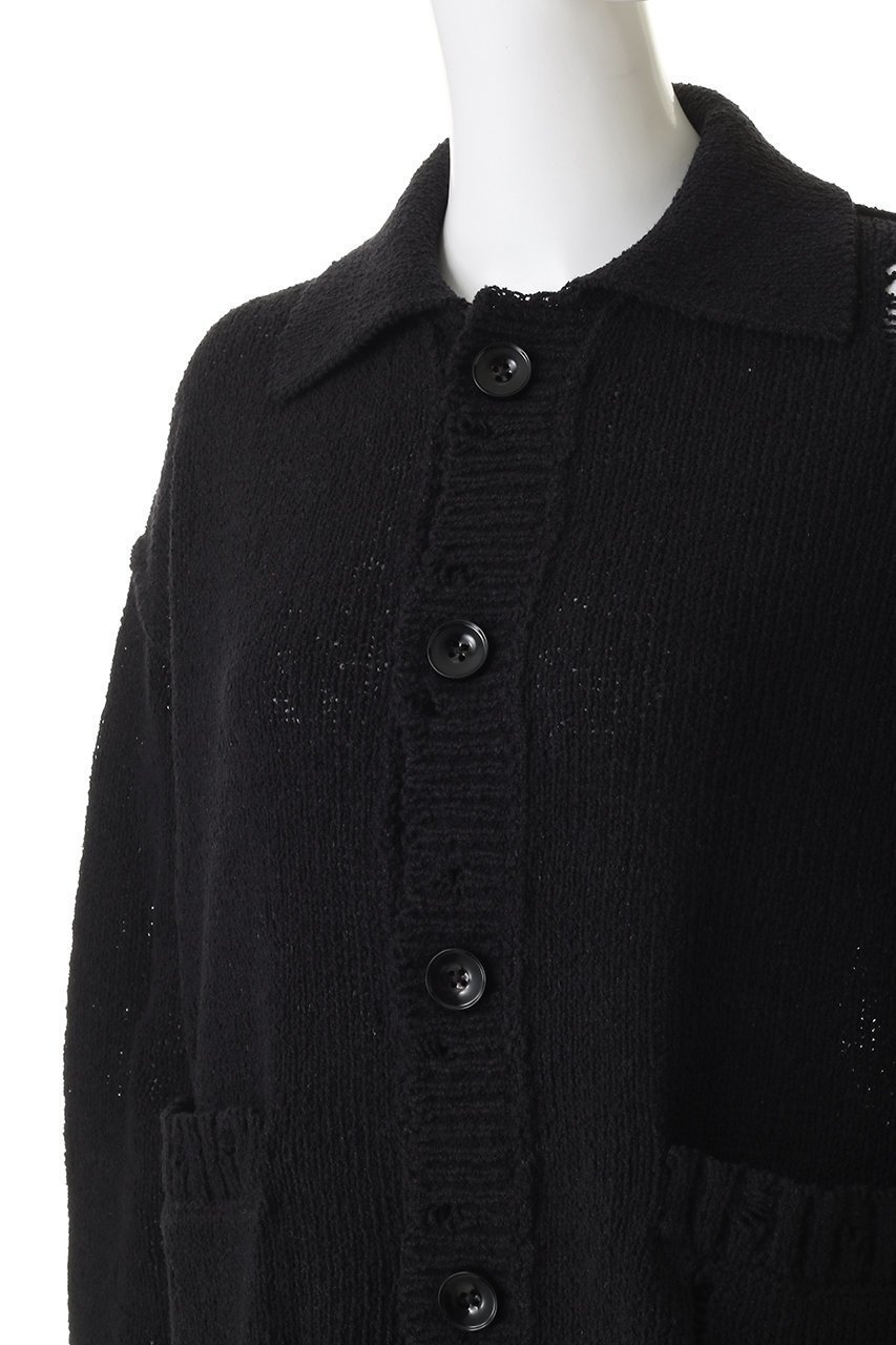 【メゾンスペシャル/MAISON SPECIAL】の【UNISEX】襟付きダメージニット カーディガン 人気、トレンドファッション・服の通販 founy(ファニー) 　ファッション　Fashion　レディースファッション　Fashion for Women　トップス・カットソー　Cut & Sew Tops　ニット　Knit Tops & Sweaters　カーディガン・羽織り　Layered Style Cardigans　ユニセックス　Unisex, Genderless　カーディガン　Cardigan, Knitwear　ダメージ　Distressed, Destroyed　other-5|ID: prp329100004926678 ipo3291000000036967124