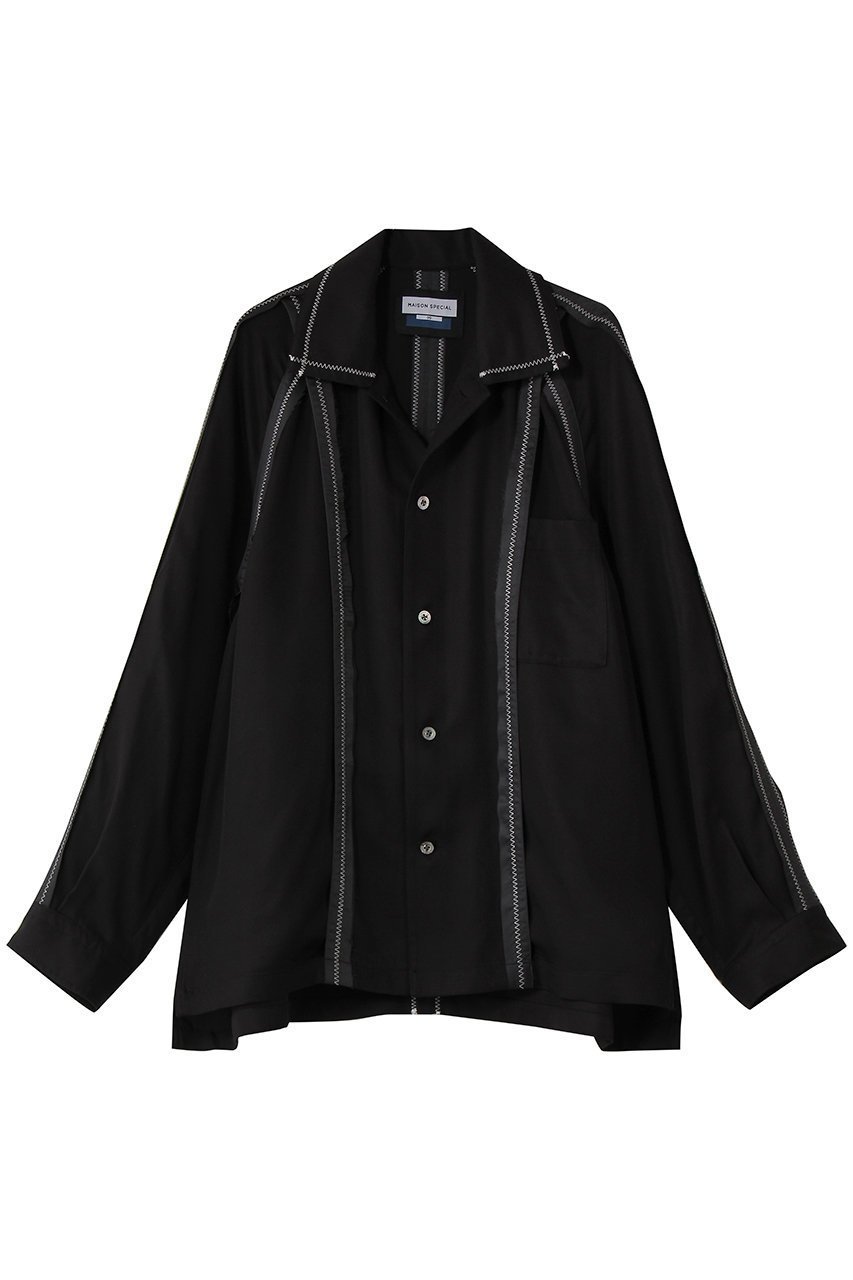 【メゾンスペシャル/MAISON SPECIAL】の【UNISEX】インサイドアウト オープンカラーシャツL/S 人気、トレンドファッション・服の通販 founy(ファニー) 　ファッション　Fashion　レディースファッション　Fashion for Women　トップス・カットソー　Cut & Sew Tops　シャツ・ブラウス・オフィスカジュアル　Elegant Blouses & Button-Ups　ユニセックス　Unisex, Genderless　なめらか　Smooth, Silky Texture　スリーブ　Sleeve, Long Sleeve / Short Sleeve　ロング　Long, Long-Length　 other-1|ID: prp329100004926679 ipo3291000000036967125