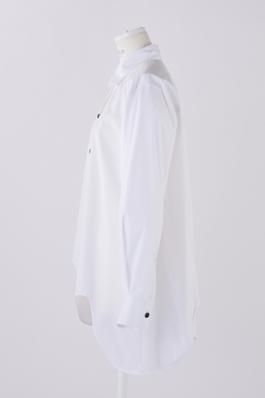 【エンフォルド/ENFOLD】のC/PEブロード カーブアシンメ SH/シャツ 人気、トレンドファッション・服の通販 founy(ファニー) 　ファッション　Fashion　レディースファッション　Fashion for Women　トップス・カットソー　Cut & Sew Tops　シャツ・ブラウス・オフィスカジュアル　Elegant Blouses & Button-Ups　おすすめ　Recommended / Our Picks　アシンメトリー　Asymmetrical Style　ウェーブ　Wavy Pattern　スリーブ　Sleeve, Long Sleeve / Short Sleeve　バランス　Balance, Style Balance　ブロード　Broadcloth, Fine Cotton　ベスト　Vest, Waistcoat　ロング　Long, Long-Length　other-2|ID: prp329100004926696 ipo3291000000036967247