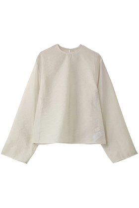 【ガリャルダガランテ/GALLARDAGALANTE】 シアークルーネックブラウス人気、トレンドファッション・服の通販 founy(ファニー) ファッション Fashion レディースファッション Fashion for Women トップス・カットソー Cut & Sew Tops シャツ・ブラウス・オフィスカジュアル Elegant Blouses & Button-Ups シンプル Simple, Minimal ジャケット Jacket, Outerwear スリーブ Sleeve, Long Sleeve / Short Sleeve ビスチェ Bustier, Corset Top ロング Long, Long-Length |ID:prp329100004926697