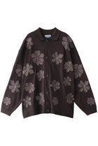 【メゾンスペシャル/MAISON SPECIAL】の【UNISEX】T/C フラワーエンブロイダリーロングスリーブニットシャツ C.GRY(チャコールグレー)|ID: prp329100004926704 ipo3291000000036967304
