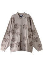 【メゾンスペシャル/MAISON SPECIAL】の【UNISEX】T/C フラワーエンブロイダリーロングスリーブニットシャツ G.BGE(グレーベージュ)|ID: prp329100004926704 ipo3291000000036967305