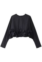 【マリリンムーン/MARILYN MOON】の2wayスパイラルタフタブラウス 人気、トレンドファッション・服の通販 founy(ファニー) ファッション Fashion レディースファッション Fashion for Women トップス・カットソー Cut & Sew Tops シャツ・ブラウス・オフィスカジュアル Elegant Blouses & Button-Ups ショート Short, Short Length シンプル Simple, Minimal スリーブ Sleeve, Long Sleeve / Short Sleeve タフタ Taffeta, Structured Fabric フリル Frill, Ruffle ロング Long, Long-Length エレガント 上品 Elegant |ID:prp329100004926708