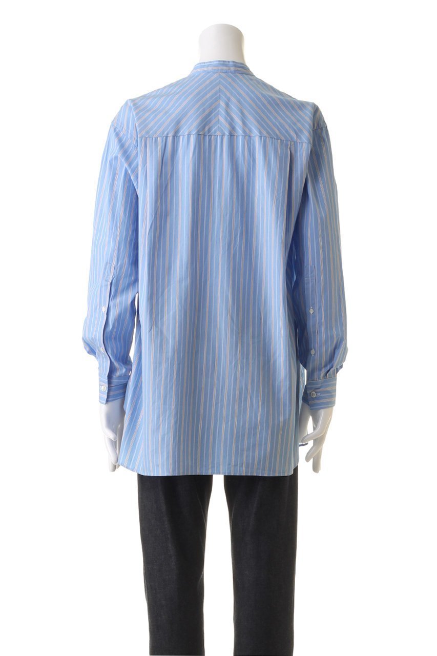 【コロン/:colon / MEN】の【MEN】Cotton Stripe バンドカラーシャツ 人気、トレンドファッション・服の通販 founy(ファニー) 　ファッション　Fashion　メンズファッション　Fashion for Men　ストライプ　Stripe, Striped Pattern　スリーブ　Sleeve, Long Sleeve / Short Sleeve　タイプライター　Typewriter Fabric, Crisp Cotton　プリーツ　Pleats, Pleated　リュクス　Luxury, Elegant, High-End, Chic　ロング　Long, Long-Length　定番　Standard, Basic Item　other-4|ID: prp329100004926713 ipo3291000000036967379