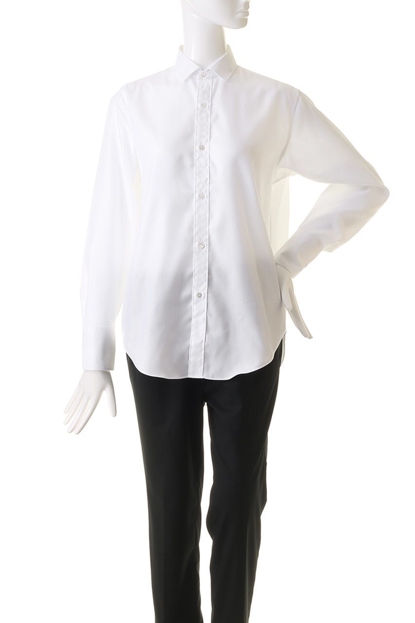 【バウト/BOWTE】のセミ スプレッド カラーシャツ 人気、トレンドファッション・服の通販 founy(ファニー) 　ファッション　Fashion　レディースファッション　Fashion for Women　トップス・カットソー　Cut & Sew Tops　シャツ・ブラウス・オフィスカジュアル　Elegant Blouses & Button-Ups　ジャケット　Jacket, Outerwear　スリーブ　Sleeve, Long Sleeve / Short Sleeve　ロング　Long, Long-Length　エレガント 上品　Elegant　other-2|ID: prp329100004926716 ipo3291000000036967399