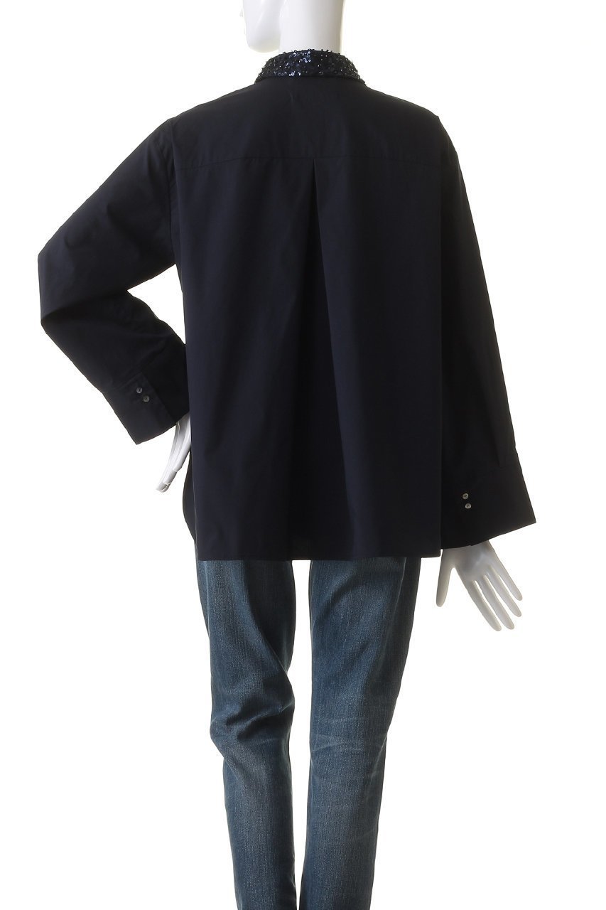 【マリリンムーン/MARILYN MOON】の【SOI-MeME】フリンジビーズモチーフスパングル2wayスリーブシャツ 人気、トレンドファッション・服の通販 founy(ファニー) 　ファッション　Fashion　レディースファッション　Fashion for Women　トップス・カットソー　Cut & Sew Tops　シャツ・ブラウス・オフィスカジュアル　Elegant Blouses & Button-Ups　スリーブ　Sleeve, Long Sleeve / Short Sleeve　デニム　Denim, Jeans Material　リュクス　Luxury, Elegant, High-End, Chic　リラックス　Relax, Relaxed Fit　ロング　Long, Long-Length　エレガント 上品　Elegant　other-4|ID: prp329100004926726 ipo3291000000036967462