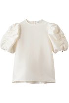 【ジェイドット/j.】のオクタダブルクロス 袖シャーリングブラウス アイボリー|ID: prp329100004926728 ipo3291000000036967473