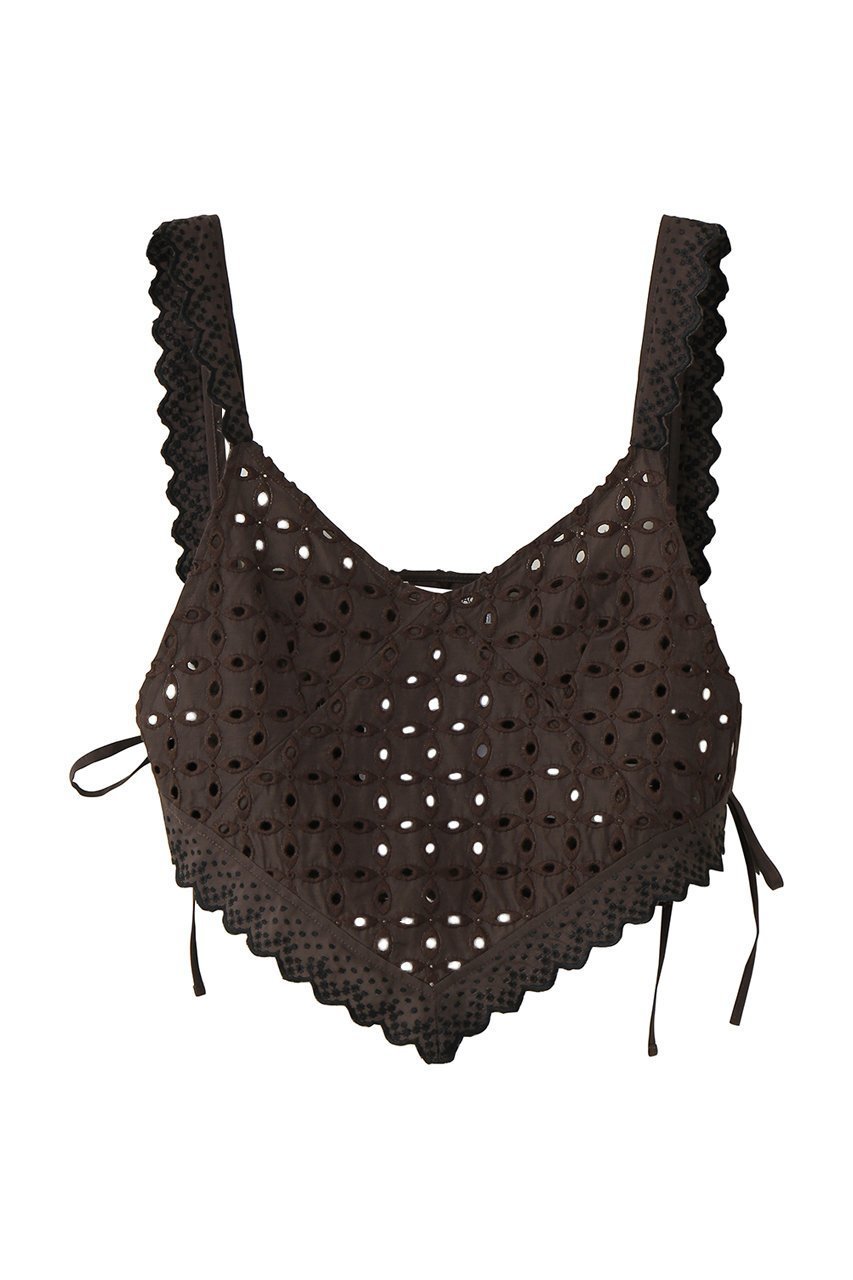 【マルティニーク/martinique】の【CURRENTAGE】エンブロイダリーレイヤードブラウス インテリア・キッズ・メンズ・レディースファッション・服の通販 founy(ファニー) 　ファッション　Fashion　レディースファッション　Fashion for Women　トップス・カットソー　Cut & Sew Tops　キャミソール&ノースリーブ　Camisoles & Sleeveless Tops　シャツ・ブラウス・オフィスカジュアル　Elegant Blouses & Button-Ups　エンブロイダリー　Embroidery Design　コンパクト　Compact, Small Size　シンプル　Simple, Minimal　ノースリーブ　Sleeveless, No-Sleeve　夏　Summer　春　Spring　S/S・春夏　SS, Spring/Summer, Warm Season　ブラウン|ID: prp329100004926732 ipo3291000000036967503