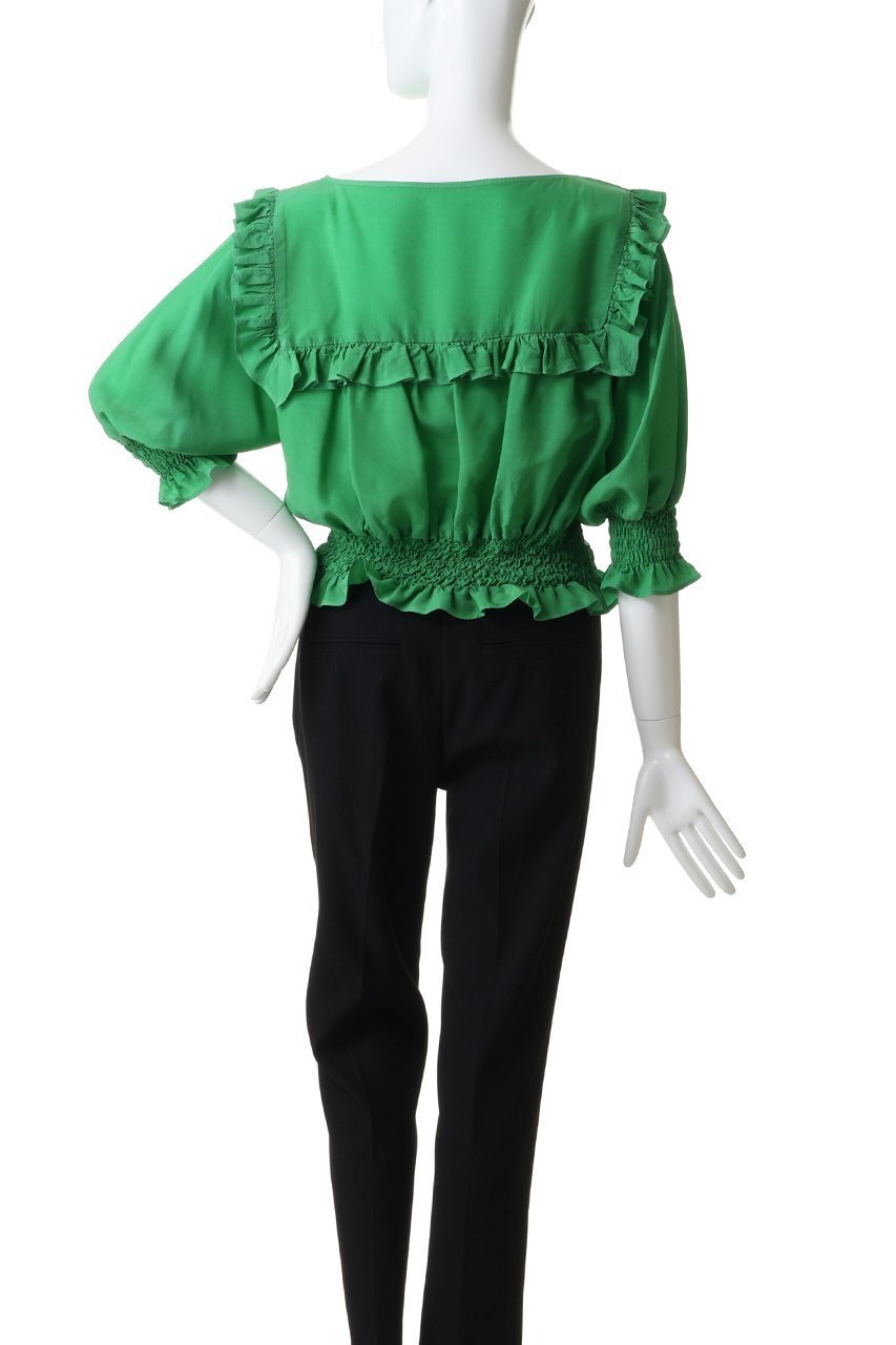 【マルティニーク/martinique】の【CURRENTAGE】ピースダイイングキュプラブラウス 人気、トレンドファッション・服の通販 founy(ファニー) 　ファッション　Fashion　レディースファッション　Fashion for Women　トップス・カットソー　Cut & Sew Tops　シャツ・ブラウス・オフィスカジュアル　Elegant Blouses & Button-Ups　キュプラ　Cupro, Eco Fabric　ショート　Short, Short Length　スリーブ　Sleeve, Long Sleeve / Short Sleeve　フリル　Frill, Ruffle　夏　Summer　春　Spring　S/S・春夏　SS, Spring/Summer, Warm Season　other-4|ID: prp329100004926733 ipo3291000000036967513