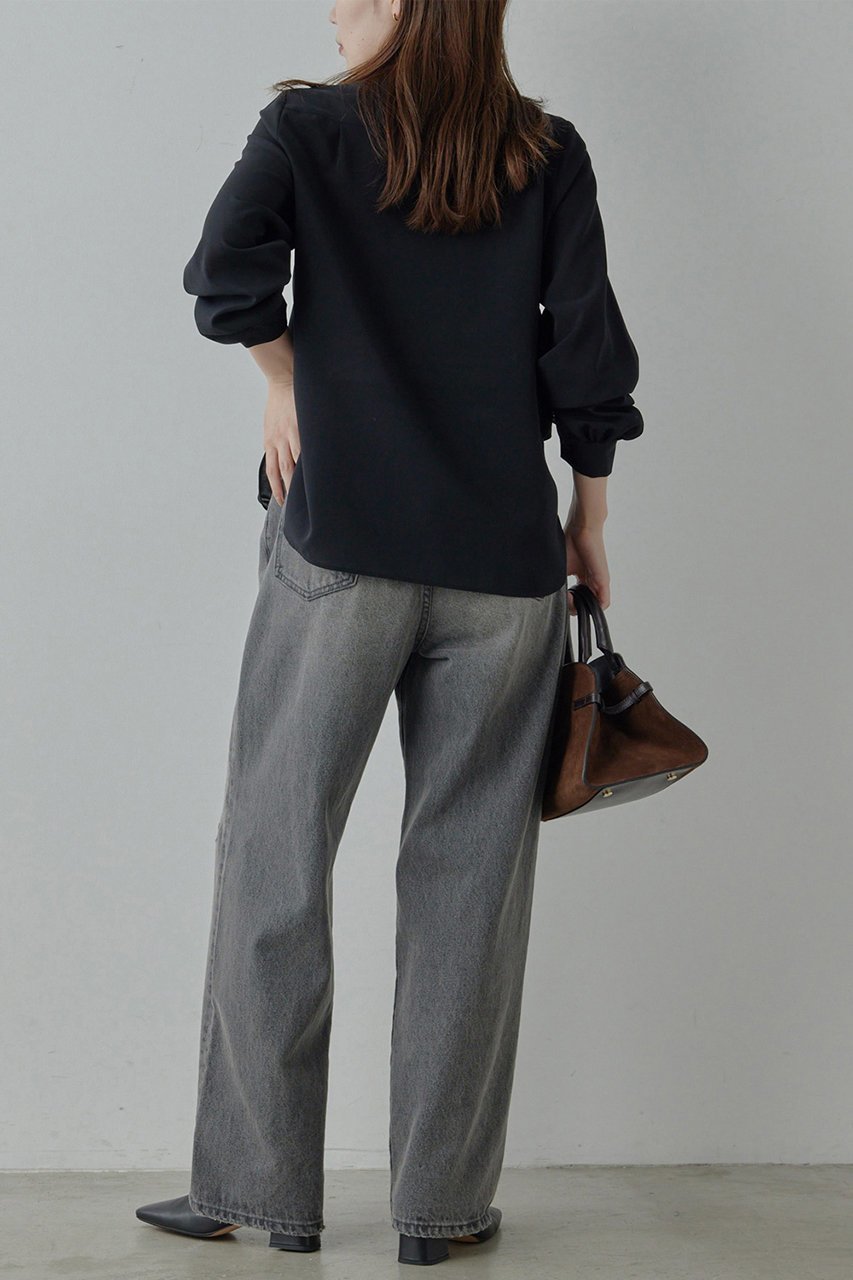 【ガリャルダガランテ/GALLARDAGALANTE】のフィネスボウタイブラウス2 人気、トレンドファッション・服の通販 founy(ファニー) 　ファッション　Fashion　レディースファッション　Fashion for Women　トップス・カットソー　Cut & Sew Tops　シャツ・ブラウス・オフィスカジュアル　Elegant Blouses & Button-Ups　スウェット / スエット　Sweatshirt, Sweatwear　スリーブ　Sleeve, Long Sleeve / Short Sleeve　ベーシック　Basic, Essential　リボン　Ribbon, Bow　ロング　Long, Long-Length　人気　Popular, Best Seller　other-3|ID: prp329100004926734 ipo3291000000036967519