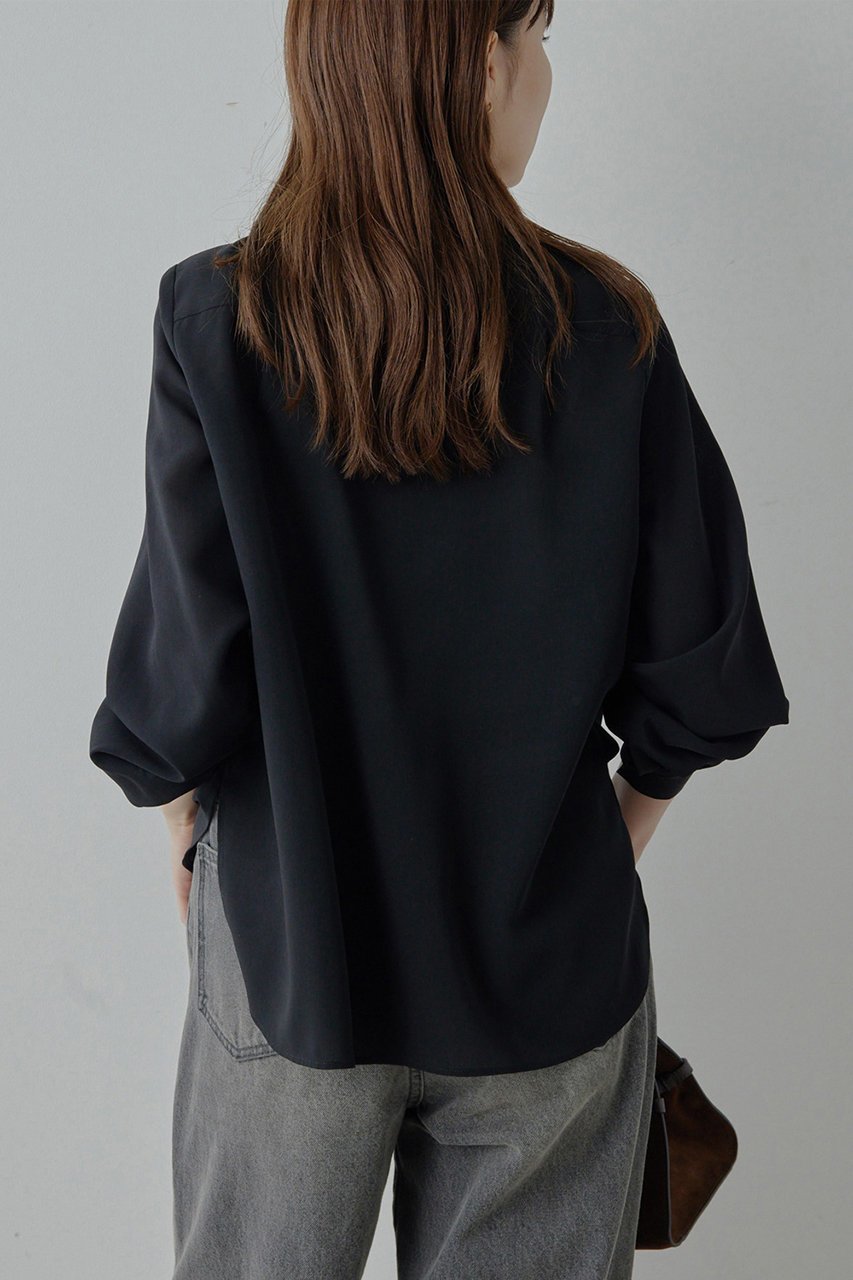 【ガリャルダガランテ/GALLARDAGALANTE】のフィネスボウタイブラウス2 人気、トレンドファッション・服の通販 founy(ファニー) 　ファッション　Fashion　レディースファッション　Fashion for Women　トップス・カットソー　Cut & Sew Tops　シャツ・ブラウス・オフィスカジュアル　Elegant Blouses & Button-Ups　スウェット / スエット　Sweatshirt, Sweatwear　スリーブ　Sleeve, Long Sleeve / Short Sleeve　ベーシック　Basic, Essential　リボン　Ribbon, Bow　ロング　Long, Long-Length　人気　Popular, Best Seller　other-5|ID: prp329100004926734 ipo3291000000036967521