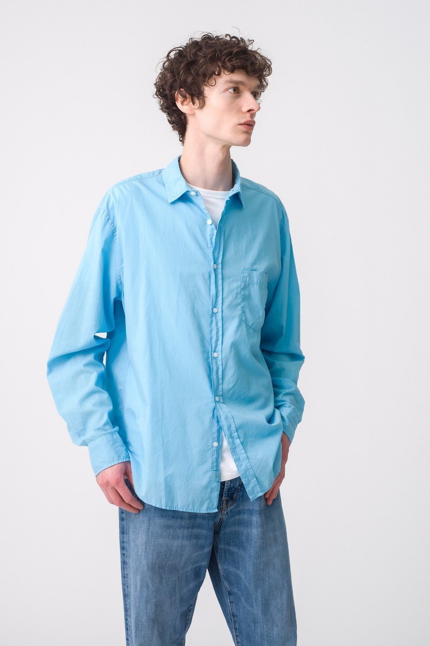 【フランク&アイリーン/Frank&Eileen / MEN】の【MEN】LUKE イタリアンライトポプリン カラーシャツ 人気、トレンドファッション・服の通販 founy(ファニー) 　ファッション　Fashion　メンズファッション　Fashion for Men　イタリア　Italy　オケージョン　Occasion Wear　スリーブ　Sleeve, Long Sleeve / Short Sleeve　バランス　Balance, Style Balance　ポケット　Pocket, Pocket Detail　リラックス　Relax, Relaxed Fit　ロング　Long, Long-Length　エレガント 上品　Elegant　ビジネス 仕事 通勤　Business / Work / Commuting　other-7|ID: prp329100004926738 ipo3291000000036967553