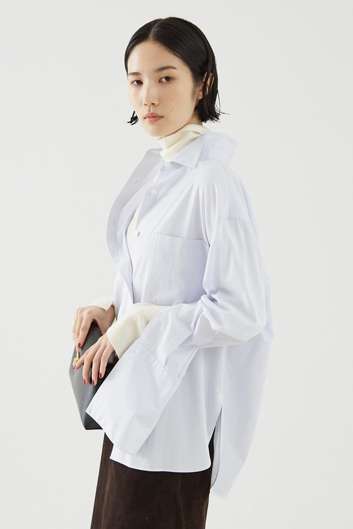 【ザ ストア バイ シー/THE STORE by C】のベーシックシャツ インテリア・キッズ・メンズ・レディースファッション・服の通販 founy(ファウニー) https://founy.com/ ファッション Fashion レディースファッション Fashion for Women トップス・カットソー Cut & Sew Tops シャツ・ブラウス・オフィスカジュアル Elegant Blouses & Button-Ups イタリア Italy シンプル Simple, Minimal スリーブ Sleeve, Long Sleeve / Short Sleeve ドレス Dress, One-Piece ベーシック Basic, Essential ポケット Pocket, Pocket Detail マニッシュ Mannish, Boyish ロング Long, Long-Length 定番 Standard, Basic Item |ID: prp329100004926741 ipo3291000000036967574
