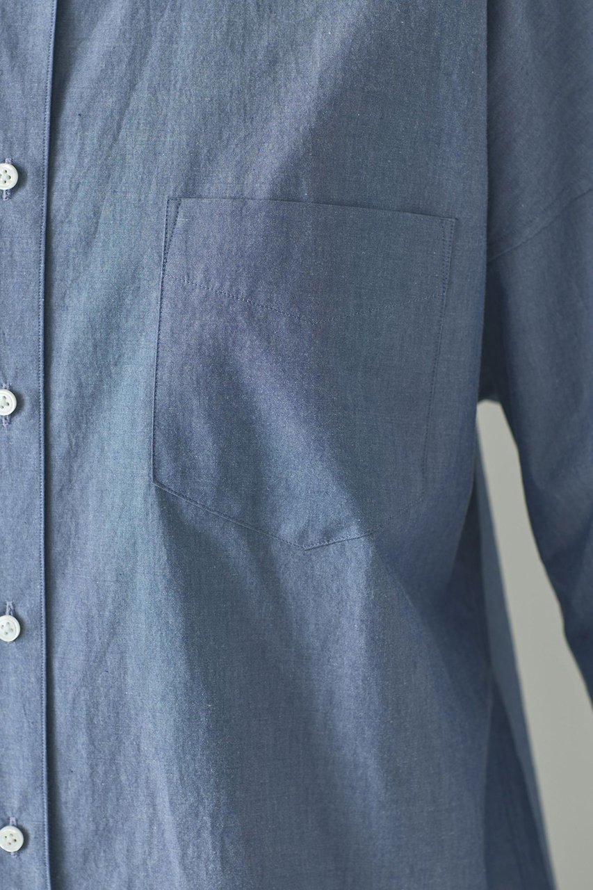 【カレンソロジー/Curensology】の〈&RC〉イングレインビッグシャツ 人気、トレンドファッション・服の通販 founy(ファニー) 　ファッション　Fashion　レディースファッション　Fashion for Women　トップス・カットソー　Cut & Sew Tops　シャツ・ブラウス・オフィスカジュアル　Elegant Blouses & Button-Ups　コンパクト　Compact, Small Size　シャンブレー　Chambray, Denim-Like Fabric　スリーブ　Sleeve, Long Sleeve / Short Sleeve　タイプライター　Typewriter Fabric, Crisp Cotton　ビジネス 仕事 通勤　Business / Work / Commuting　ロング　Long, Long-Length　ワッシャー　Washer, Crinkled Finish　人気　Popular, Best Seller　定番　Standard, Basic Item　日本製　Made In Japan　羽織　Haori, Light Jacket　other-6|ID: prp329100004926742 ipo3291000000036967592