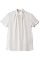 【ベイジ,/BEIGE,】のEVA(エバ)/ハイネックブラウス 人気、トレンドファッション・服の通販 founy(ファニー) ファッション Fashion レディースファッション Fashion for Women トップス・カットソー Cut & Sew Tops シャツ・ブラウス・オフィスカジュアル Elegant Blouses & Button-Ups ギャザー Gathered, Ruffled ショート Short, Short Length シンプル Simple, Minimal スリーブ Sleeve, Long Sleeve / Short Sleeve セレモニー Ceremony ドレープ Drape, Draping Fabric ハイネック High Neck, Mock Neck エレガント 上品 Elegant |ID:prp329100004926750