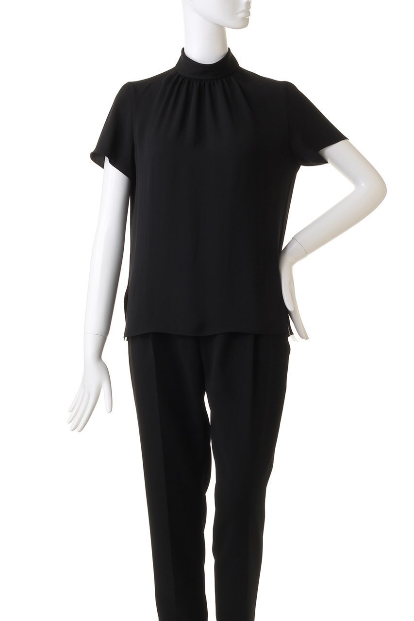 【ベイジ,/BEIGE,】のEVA(エバ)/ハイネックブラウス 人気、トレンドファッション・服の通販 founy(ファニー) 　ファッション　Fashion　レディースファッション　Fashion for Women　トップス・カットソー　Cut & Sew Tops　シャツ・ブラウス・オフィスカジュアル　Elegant Blouses & Button-Ups　ギャザー　Gathered, Ruffled　ショート　Short, Short Length　シンプル　Simple, Minimal　スリーブ　Sleeve, Long Sleeve / Short Sleeve　セレモニー　Ceremony　ドレープ　Drape, Draping Fabric　ハイネック　High Neck, Mock Neck　エレガント 上品　Elegant　other-2|ID: prp329100004926750 ipo3291000000036967653