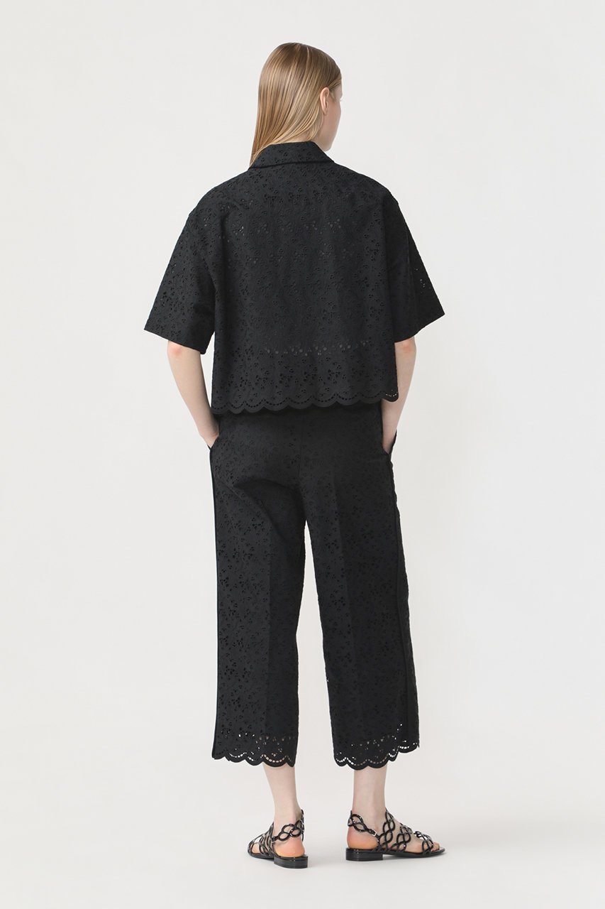 【デパリエ/DEPAREILLE】のコットンエンブロイダリーシャツ 人気、トレンドファッション・服の通販 founy(ファニー) 　ファッション　Fashion　レディースファッション　Fashion for Women　トップス・カットソー　Cut & Sew Tops　シャツ・ブラウス・オフィスカジュアル　Elegant Blouses & Button-Ups　オケージョン　Occasion Wear　コンパクト　Compact, Small Size　ショート　Short, Short Length　スリーブ　Sleeve, Long Sleeve / Short Sleeve　デニム　Denim, Jeans Material　トレンド　Trend, Trending Now　ヘムライン　Hemline, Bottom Cut　ボトム　Bottoms, Lower Wear　夏　Summer　other-8|ID: prp329100004926757 ipo3291000000036967715