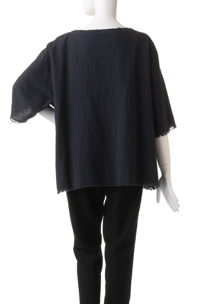 【ガリャルダガランテ/GALLARDAGALANTE】のコットンリネンオーバーブラウス 人気、トレンドファッション・服の通販 founy(ファニー) 　ファッション　Fashion　レディースファッション　Fashion for Women　トップス・カットソー　Cut & Sew Tops　シャツ・ブラウス・オフィスカジュアル　Elegant Blouses & Button-Ups　ショート　Short, Short Length　スリーブ　Sleeve, Long Sleeve / Short Sleeve　フリンジ　Fringe, Tassel　リネン　Linen, Linen Fabric　other-4|ID: prp329100004926766 ipo3291000000036967766