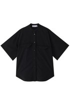 【ナゴンスタンス/nagonstans】のタスランウェザー SH/シャツ 人気、トレンドファッション・服の通販 founy(ファニー) ファッション Fashion レディースファッション Fashion for Women トップス・カットソー Cut & Sew Tops シャツ・ブラウス・オフィスカジュアル Elegant Blouses & Button-Ups ショート Short, Short Length スリーブ Sleeve, Long Sleeve / Short Sleeve ボックス Boxy, Box Shape リラックス Relax, Relaxed Fit ワッシャー Washer, Crinkled Finish thumbnail Black|ID: prp329100004926767 ipo3291000000036967769