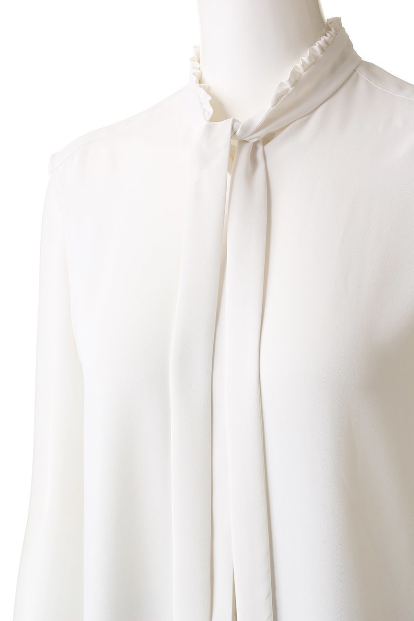 【ベイジ,/BEIGE,】のEVA(エヴァ)/ブラウス 人気、トレンドファッション・服の通販 founy(ファニー) 　ファッション　Fashion　レディースファッション　Fashion for Women　トップス・カットソー　Cut & Sew Tops　シャツ・ブラウス・オフィスカジュアル　Elegant Blouses & Button-Ups　とろみ　Fluid, Flowy Fabric　ショート　Short, Short Length　ジョーゼット　Georgette, Semi-Sheer Fabric　ストレッチ　Stretch, Stretchy Fabric　スリーブ　Sleeve, Long Sleeve / Short Sleeve　フリル　Frill, Ruffle　エレガント 上品　Elegant　other-5|ID: prp329100004926791 ipo3291000000036967930