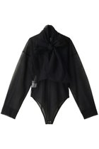 【プランク プロジェクト/PRANK PROJECT】のチュールボウタイボディスーツ / Tulle Bow Tie Bodysuit 人気、トレンドファッション・服の通販 founy(ファニー) ファッション Fashion レディースファッション Fashion for Women トップス・カットソー Cut & Sew Tops シャツ・ブラウス・オフィスカジュアル Elegant Blouses & Button-Ups おすすめ Recommended / Our Picks インナー Innerwear スウェット / スエット Sweatshirt, Sweatwear スリーブ Sleeve, Long Sleeve / Short Sleeve スーツ Suit, Formalwear チュール Tulip, Tulip Motif ブルゾン Blouson, Bomber Jacket マニッシュ Mannish, Boyish ロング Long, Long-Length thumbnail BLK(ブラック)|ID: prp329100004926796 ipo3291000000036967959