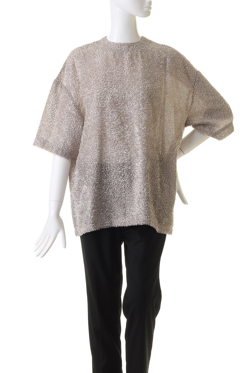 【エリオポール/heliopole】のTEE BLOUSE ブラウス 人気、トレンドファッション・服の通販 founy(ファニー) 　ファッション　Fashion　レディースファッション　Fashion for Women　トップス・カットソー　Cut & Sew Tops　シャツ・ブラウス・オフィスカジュアル　Elegant Blouses & Button-Ups　ジャカード／ジャガード　Jacquard, Woven Pattern　スリーブ　Sleeve, Long Sleeve / Short Sleeve　バランス　Balance, Style Balance　ロング　Long, Long-Length　エレガント 上品　Elegant　秋　Autumn　other-2|ID: prp329100004926798 ipo3291000000036967974