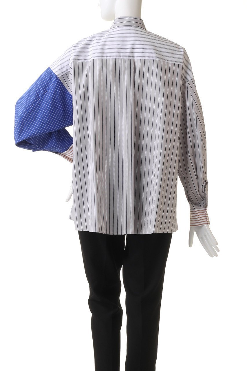 【ナゴンスタンス/nagonstans】のMultiストライプ MIX hem SH/シャツ 人気、トレンドファッション・服の通販 founy(ファニー) 　ファッション　Fashion　レディースファッション　Fashion for Women　トップス・カットソー　Cut & Sew Tops　シャツ・ブラウス・オフィスカジュアル　Elegant Blouses & Button-Ups　カフス　Cuff Design　ストライプ　Stripe, Striped Pattern　スリーブ　Sleeve, Long Sleeve / Short Sleeve　ミックス　Mix, Mixed Style　ロング　Long, Long-Length　other-4|ID: prp329100004926805 ipo3291000000036968022
