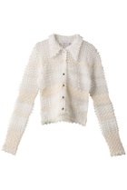 【メゾンスペシャル/MAISON SPECIAL】のMulti Border Spiky Knit Shirt/マルチボーダートゲトゲニットシャツ WHT(ホワイト)|ID: prp329100004926806 ipo3291000000036968031