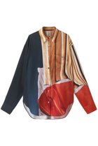 【プランク プロジェクト/PRANK PROJECT】のマルチプリントシャツ / Multi Printed Shirt 人気、トレンドファッション・服の通販 founy(ファニー) ファッション Fashion レディースファッション Fashion for Women トップス・カットソー Cut & Sew Tops シャツ・ブラウス・オフィスカジュアル Elegant Blouses & Button-Ups おすすめ Recommended / Our Picks サテン Satin, Glossy Fabric ストレッチ Stretch, Stretchy Fabric スリーブ Sleeve, Long Sleeve / Short Sleeve セットアップ Set-Up, Coordinated Outfit ファブリック Fabric, Textile プリント Print, Printed Pattern モノトーン Monotone, Black and White ロング Long, Long-Length ヴィンテージ Vintage Style thumbnail RED(レッド)|ID: prp329100004926807 ipo3291000000036968042