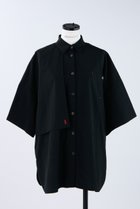 【ナゴンスタンス/nagonstans】のタスランウェザー3/4Sleeve SH/シャツ 人気、トレンドファッション・服の通販 founy(ファニー) ファッション Fashion レディースファッション Fashion for Women トップス・カットソー Cut & Sew Tops シャツ・ブラウス・オフィスカジュアル Elegant Blouses & Button-Ups アシンメトリー Asymmetrical Style ショート Short, Short Length スリーブ Sleeve, Long Sleeve / Short Sleeve リラックス Relax, Relaxed Fit thumbnail Black|ID: prp329100004926815 ipo3291000000036968100
