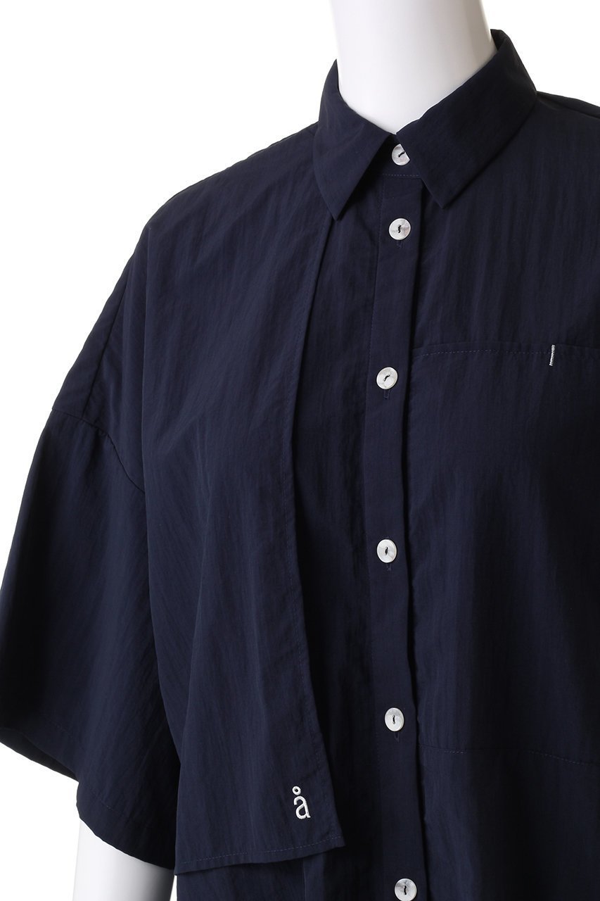 【ナゴンスタンス/nagonstans】のタスランウェザー3/4Sleeve SH/シャツ 人気、トレンドファッション・服の通販 founy(ファニー) 　ファッション　Fashion　レディースファッション　Fashion for Women　トップス・カットソー　Cut & Sew Tops　シャツ・ブラウス・オフィスカジュアル　Elegant Blouses & Button-Ups　アシンメトリー　Asymmetrical Style　ショート　Short, Short Length　スリーブ　Sleeve, Long Sleeve / Short Sleeve　リラックス　Relax, Relaxed Fit　other-5|ID: prp329100004926815 ipo3291000000036968108