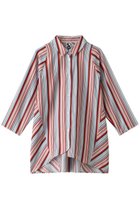 【プレインピープル/PLAIN PEOPLE】の【plainless】コットンドビーストライプシャツ 人気、トレンドファッション・服の通販 founy(ファニー) ファッション Fashion レディースファッション Fashion for Women トップス・カットソー Cut & Sew Tops シャツ・ブラウス・オフィスカジュアル Elegant Blouses & Button-Ups シンプル Simple, Minimal ストライプ Stripe, Striped Pattern スリーブ Sleeve, Long Sleeve / Short Sleeve ロング Long, Long-Length エレガント 上品 Elegant thumbnail ブルーマルチ|ID: prp329100004926827 ipo3291000000036968181