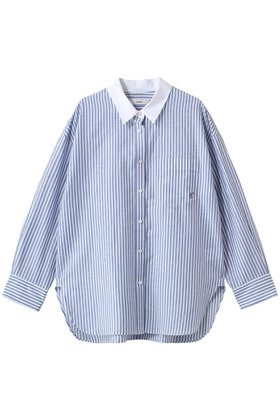 【エブール/ebure】 コットンリネンストライプ クレリックシャツ人気、トレンドファッション・服の通販 founy(ファニー) ファッション Fashion レディースファッション Fashion for Women トップス・カットソー Cut & Sew Tops シャツ・ブラウス・オフィスカジュアル Elegant Blouses & Button-Ups イタリア Italy シンプル Simple, Minimal スリーブ Sleeve, Long Sleeve / Short Sleeve ボトム Bottoms, Lower Wear リネン Linen, Linen Fabric ロング Long, Long-Length |ID:prp329100004926832