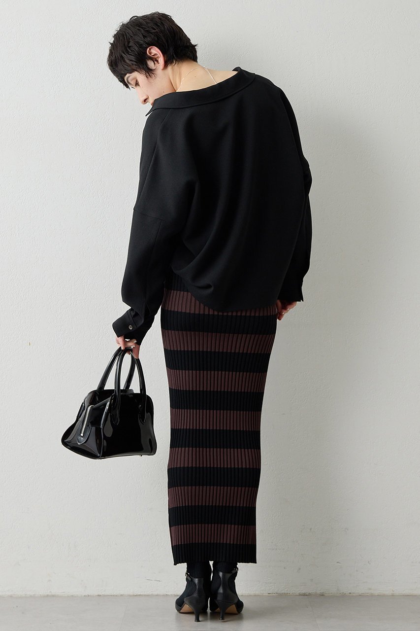 【ウィムガゼット/Whim Gazette】のスキッパージョーゼットブラウス 人気、トレンドファッション・服の通販 founy(ファニー) 　ファッション　Fashion　レディースファッション　Fashion for Women　トップス・カットソー　Cut & Sew Tops　シャツ・ブラウス・オフィスカジュアル　Elegant Blouses & Button-Ups　ジョーゼット　Georgette, Semi-Sheer Fabric　スキッパー　Skipper, Open Collar　スマート　Smart, Elegant　スリーブ　Sleeve, Long Sleeve / Short Sleeve　ドレープ　Drape, Draping Fabric　バランス　Balance, Style Balance　フォルム　Silhouette, Form　フロント　Front, Front Design　ロング　Long, Long-Length　ワイド　Wide, Wide Fit　エレガント 上品　Elegant　other-4|ID: prp329100004926834 ipo3291000000036968222