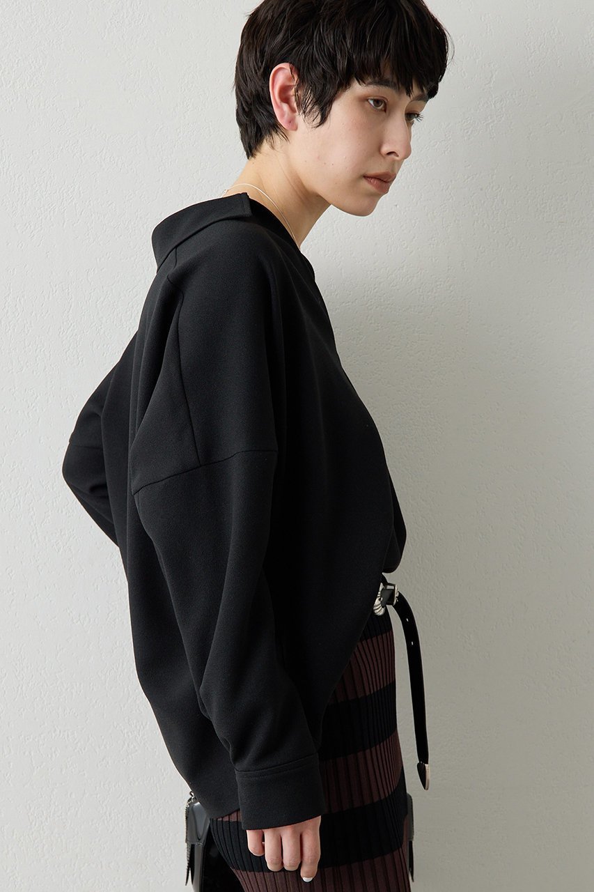 【ウィムガゼット/Whim Gazette】のスキッパージョーゼットブラウス 人気、トレンドファッション・服の通販 founy(ファニー) 　ファッション　Fashion　レディースファッション　Fashion for Women　トップス・カットソー　Cut & Sew Tops　シャツ・ブラウス・オフィスカジュアル　Elegant Blouses & Button-Ups　ジョーゼット　Georgette, Semi-Sheer Fabric　スキッパー　Skipper, Open Collar　スマート　Smart, Elegant　スリーブ　Sleeve, Long Sleeve / Short Sleeve　ドレープ　Drape, Draping Fabric　バランス　Balance, Style Balance　フォルム　Silhouette, Form　フロント　Front, Front Design　ロング　Long, Long-Length　ワイド　Wide, Wide Fit　エレガント 上品　Elegant　other-5|ID: prp329100004926834 ipo3291000000036968224