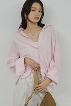 【ガリャルダガランテ/GALLARDAGALANTE】のスキッパーシャツ 人気、トレンドファッション・服の通販 founy(ファニー) ファッション Fashion レディースファッション Fashion for Women トップス・カットソー Cut & Sew Tops シャツ・ブラウス・オフィスカジュアル Elegant Blouses & Button-Ups スキッパー Skipper, Open Collar スリーブ Sleeve, Long Sleeve / Short Sleeve ボトム Bottoms, Lower Wear ロング Long, Long-Length thumbnail ピンク|ID: prp329100004926840 ipo3291000000036968264