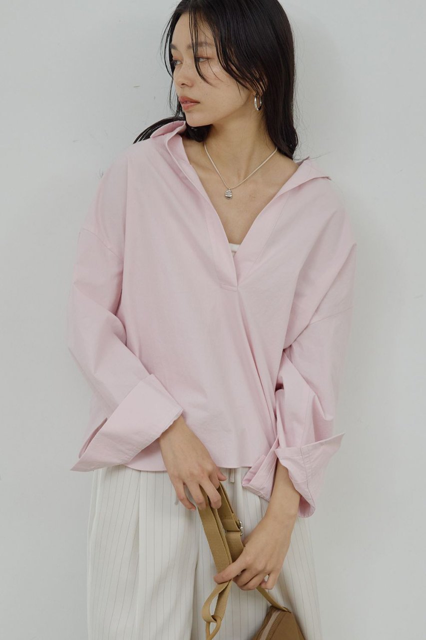 【ガリャルダガランテ/GALLARDAGALANTE】のスキッパーシャツ 人気、トレンドファッション・服の通販 founy(ファニー) 　ファッション　Fashion　レディースファッション　Fashion for Women　トップス・カットソー　Cut & Sew Tops　シャツ・ブラウス・オフィスカジュアル　Elegant Blouses & Button-Ups　スキッパー　Skipper, Open Collar　スリーブ　Sleeve, Long Sleeve / Short Sleeve　ボトム　Bottoms, Lower Wear　ロング　Long, Long-Length　other-5|ID: prp329100004926840 ipo3291000000036968268