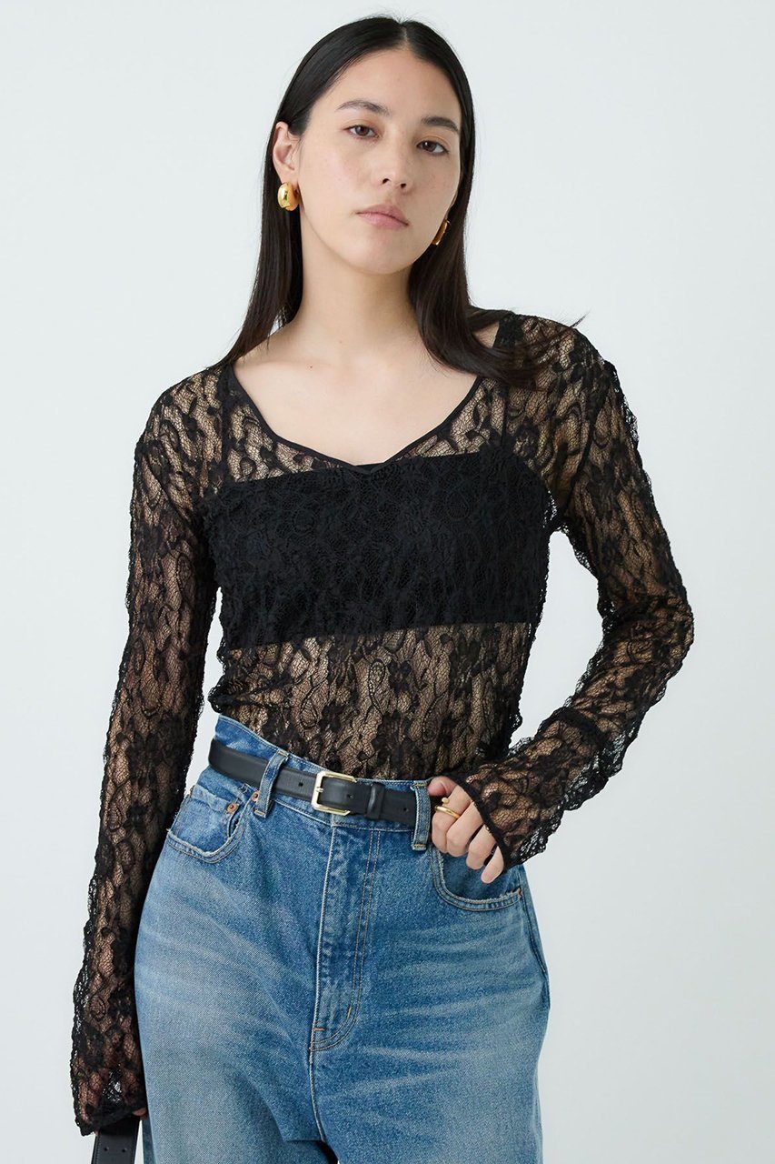 【カオス/Chaos】のグラスレースプルオーバー 人気、トレンドファッション・服の通販 founy(ファニー) 　ファッション　Fashion　レディースファッション　Fashion for Women　トップス・カットソー　Cut & Sew Tops　シャツ・ブラウス・オフィスカジュアル　Elegant Blouses & Button-Ups　カジュアルプルオーバー・ニットトップス　Pullovers & Knit Tops / Casual Pullovers　インナー　Innerwear　コンパクト　Compact, Small Size　ジャケット　Jacket, Outerwear　スリーブ　Sleeve, Long Sleeve / Short Sleeve　ランダム　Random, Irregular　レース　Lace, Lace Fabric　ロング　Long, Long-Length　other-6|ID: prp329100004926843 ipo3291000000036968285