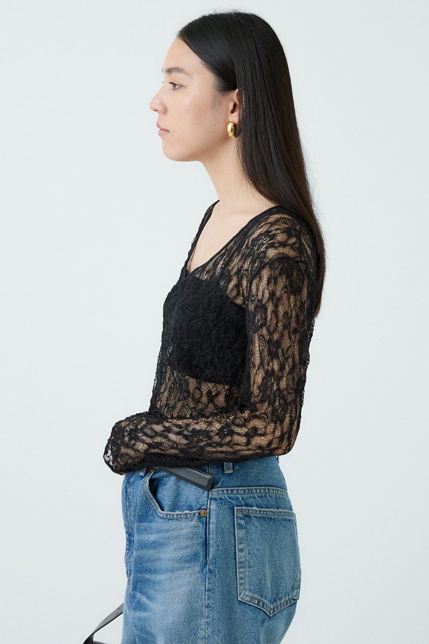 【カオス/Chaos】のグラスレースプルオーバー 人気、トレンドファッション・服の通販 founy(ファニー) 　ファッション　Fashion　レディースファッション　Fashion for Women　トップス・カットソー　Cut & Sew Tops　シャツ・ブラウス・オフィスカジュアル　Elegant Blouses & Button-Ups　カジュアルプルオーバー・ニットトップス　Pullovers & Knit Tops / Casual Pullovers　インナー　Innerwear　コンパクト　Compact, Small Size　ジャケット　Jacket, Outerwear　スリーブ　Sleeve, Long Sleeve / Short Sleeve　ランダム　Random, Irregular　レース　Lace, Lace Fabric　ロング　Long, Long-Length　other-8|ID: prp329100004926843 ipo3291000000036968287