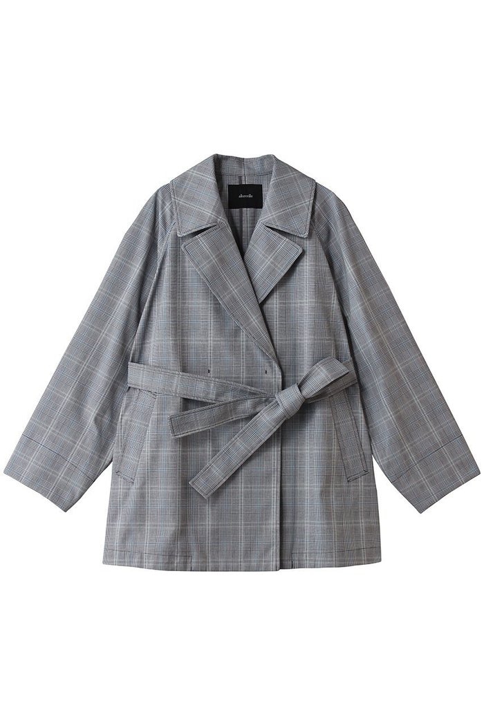 【アルアバイル/allureville】のオーバーサイズショートトレンチコート インテリア・キッズ・メンズ・レディースファッション・服の通販 founy(ファニー) https://founy.com/ ファッション Fashion レディースファッション Fashion for Women アウター Coat / Outerwear Collection コート・ロングコート・ピーコート Long Coats, Peacoats & More トレンチコート / 春秋の定番アウター Trench Coats ショート Short, Short Length チェック Check, Plaid, Tartan |ID: prp329100004926856 ipo3291000000036968383