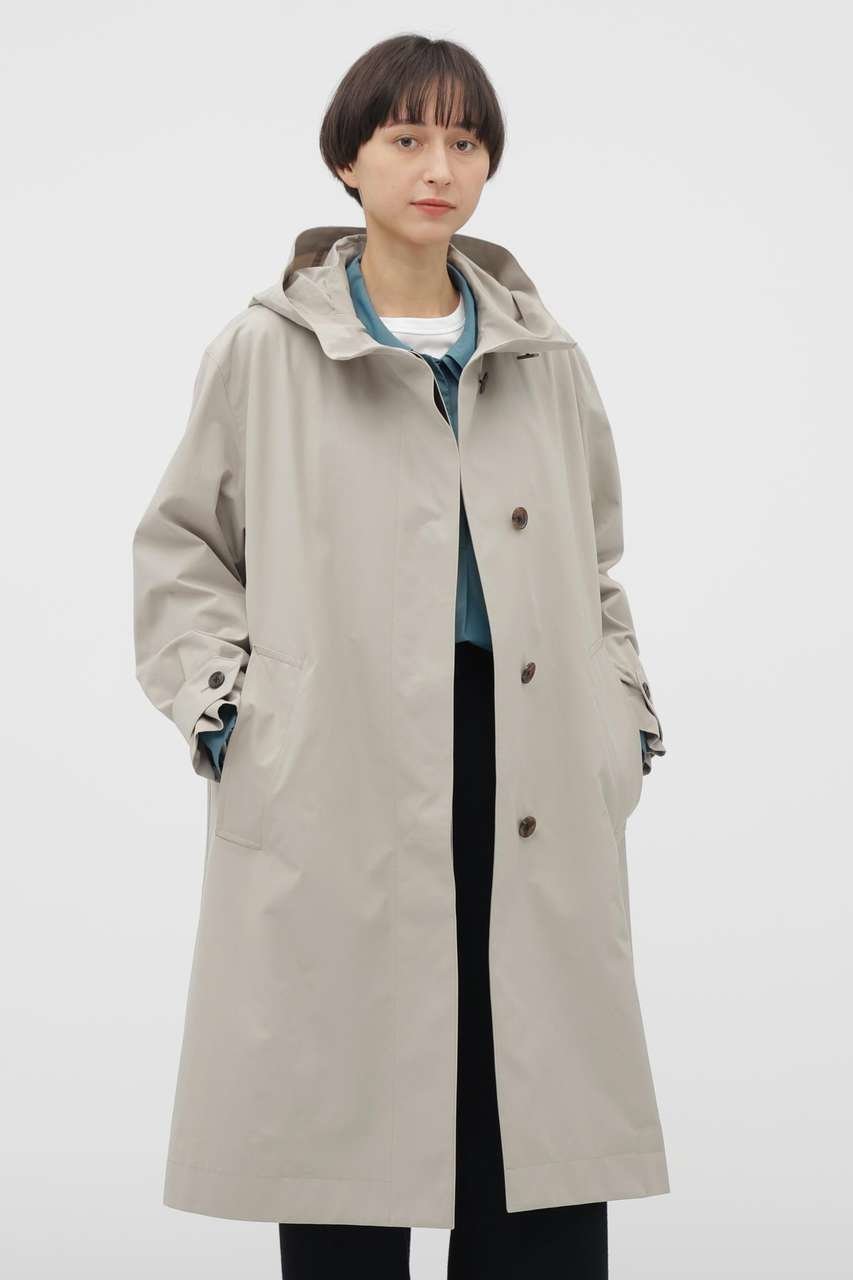 【マーガレットハウエル/MARGARET HOWELL】のDENSE COTTON POPLIN COAT インテリア・キッズ・メンズ・レディースファッション・服の通販 founy(ファニー) 　ファッション　Fashion　レディースファッション　Fashion for Women　アウター　Coat / Outerwear Collection　コート・ロングコート・ピーコート　Long Coats, Peacoats & More　バランス　Balance, Style Balance　フロント　Front, Front Design　ライナー　Liner, Inner Layer　リラックス　Relax, Relaxed Fit　ロング　Long, Long-Length　ベージュ|ID: prp329100004926878 ipo3291000000036968535
