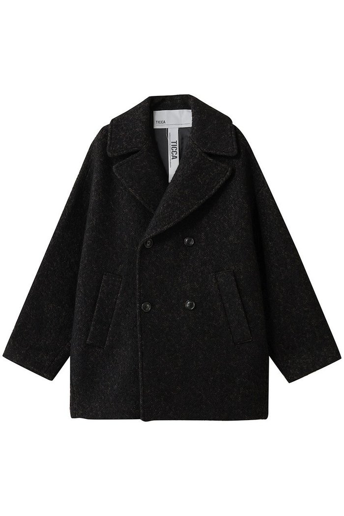 【エリオポール/heliopole】の【TICCA】ミックスツイードPコート インテリア・キッズ・メンズ・レディースファッション・服の通販 founy(ファニー) https://founy.com/ ファッション Fashion レディースファッション Fashion for Women アウター Coat / Outerwear Collection コート・ロングコート・ピーコート Long Coats, Peacoats & More Pコート Pea Coats ショート Short, Short Length ダブル Double, Double-Breasted ツイード Twill, Twill Weave ミックス Mix, Mixed Style A/W・秋冬 Autumn/Winter |ID: prp329100004926885 ipo3291000000036968576