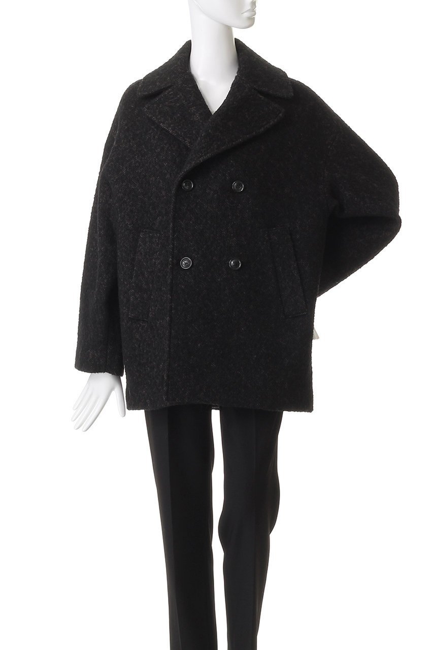 【エリオポール/heliopole】の【TICCA】ミックスツイードPコート 人気、トレンドファッション・服の通販 founy(ファニー) 　ファッション　Fashion　レディースファッション　Fashion for Women　アウター　Coat / Outerwear Collection　コート・ロングコート・ピーコート　Long Coats, Peacoats & More　Pコート　Pea Coats　ショート　Short, Short Length　ダブル　Double, Double-Breasted　ツイード　Twill, Twill Weave　ミックス　Mix, Mixed Style　A/W・秋冬　Autumn/Winter　other-2|ID: prp329100004926885 ipo3291000000036968579